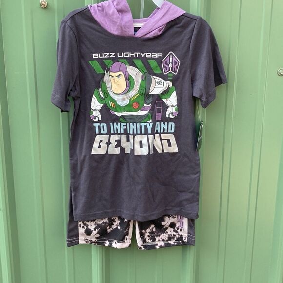 Boys Marvel & Disney Long Hoodie Jogger & T-Shirt Shorts 2, 2-Piece Sets Size 5 - Picture 9 of 10